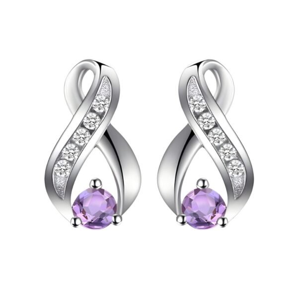 Boucles d'oreilles Violette