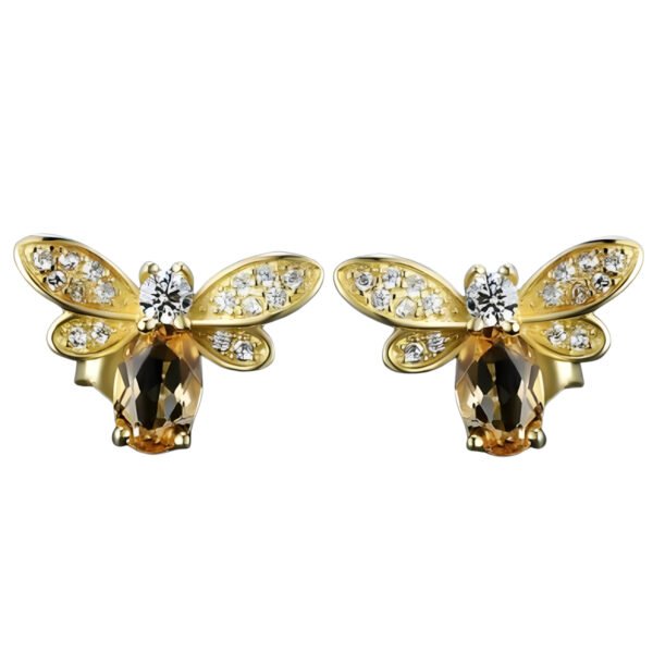 Boucles d'oreilles Abeille précieuse